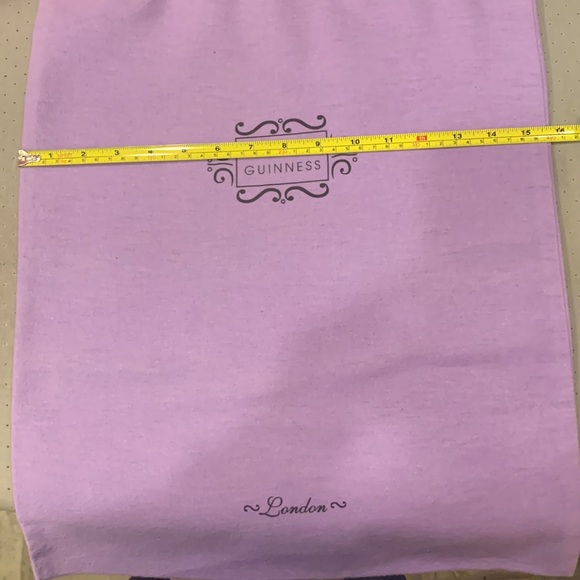 LULU GUINNESS  AUTHENTIC LILAC DUSTER BAG FOR PURSE OR SHOES -DRAWSTRING CLOSURE - Picture 5 of 6